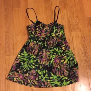 EUC Kensie palm leaf party dress, sz 8